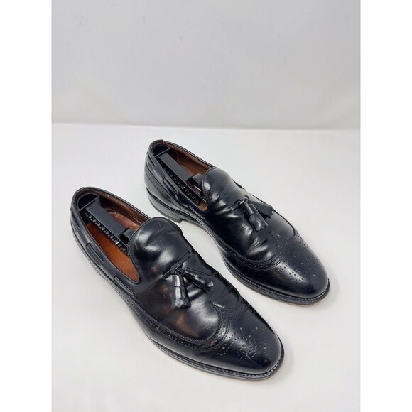 Allen Edmonds Berwick Mens Dress Shoes Black Leather Tassel Wingtip Loafer US 10 main image 7